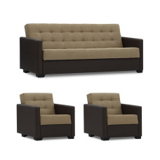 гарнитур HOBEL MARVEL 3+1+1 COFFEE V460/ BEIGE SCANDI 4 (4)