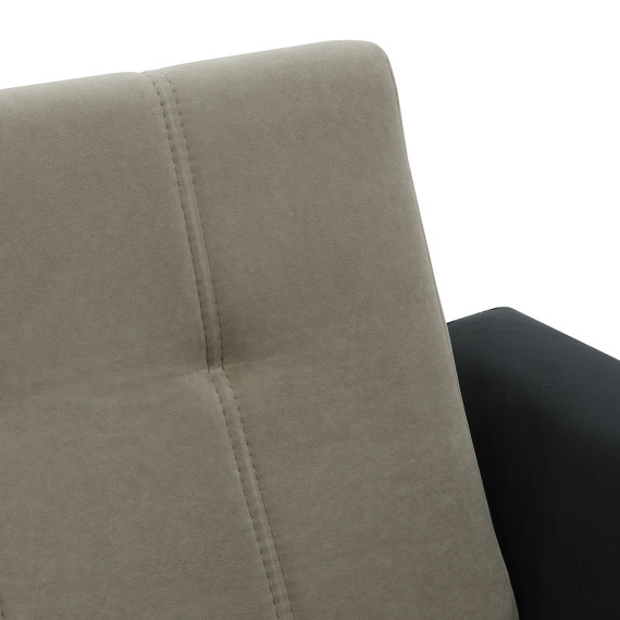 гарнитур HOBEL MODERN LUX 3+1+1 BLACK 4503/CAPPUCCINO LEONARDO 4 (4)