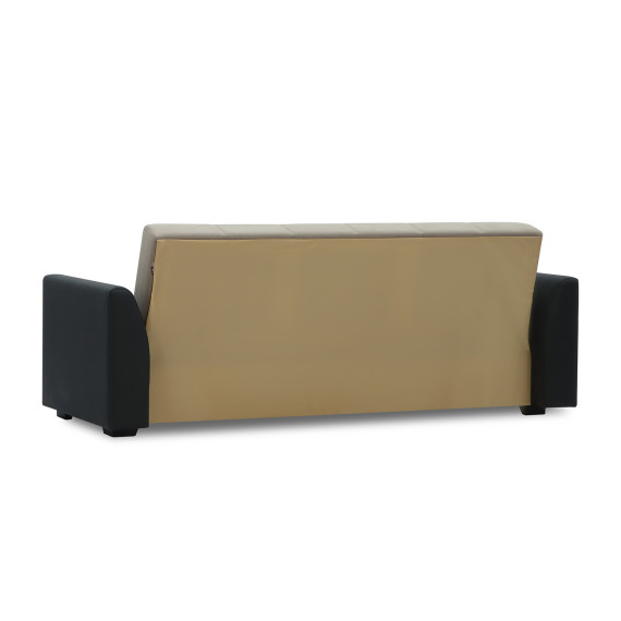 гарнитур HOBEL MODERN LUX 3+1+1 BLACK 4503/CAPPUCCINO LEONARDO 4 (4)