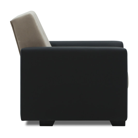 гарнитур HOBEL MODERN LUX 3+1+1 BLACK 4503/CAPPUCCINO LEONARDO 4 (4)