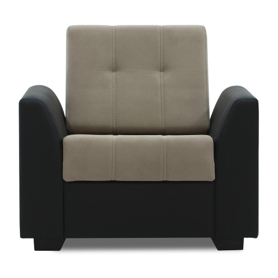 гарнитур HOBEL MODERN LUX 3+1+1 BLACK 4503/CAPPUCCINO LEONARDO 4 (4)