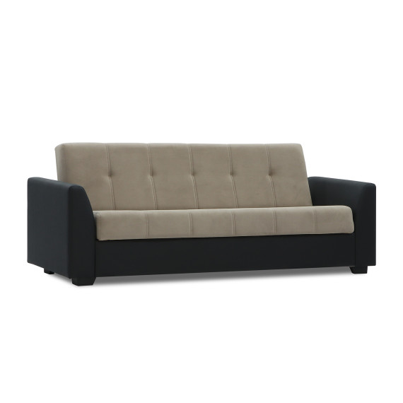 гарнитур HOBEL MODERN LUX 3+1+1 BLACK 4503/CAPPUCCINO LEONARDO 4 (4)
