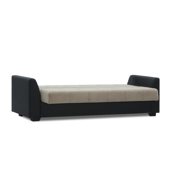 гарнитур HOBEL MODERN LUX 3+1+1 BLACK 4503/CAPPUCCINO LEONARDO 4 (4)