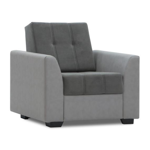 гарнитур HOBEL MODERN LUX 3+1+1 LIGHT GREY 8409/ DARK GREY LEONARDO 15 (4)