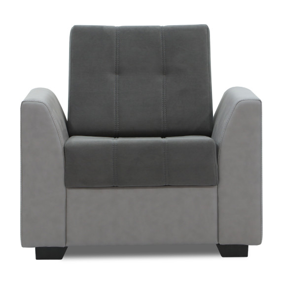 гарнитур HOBEL MODERN LUX 3+1+1 LIGHT GREY 8409/ DARK GREY LEONARDO 15 (4)