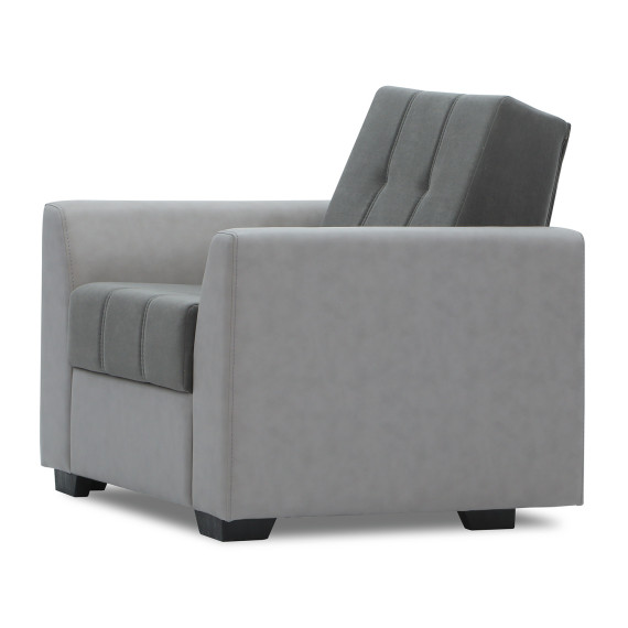 гарнитур HOBEL MODERN LUX 3+1+1 LIGHT GREY 8409/ DARK GREY LEONARDO 15 (4)