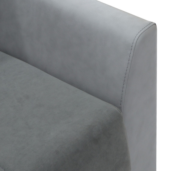 гарнитур HOBEL MODERN LUX 3+1+1 LIGHT GREY 8409/ DARK GREY LEONARDO 15 (4)