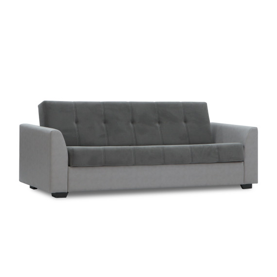 гарнитур HOBEL MODERN LUX 3+1+1 LIGHT GREY 8409/ DARK GREY LEONARDO 15 (4)