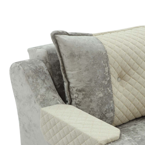 გარნიტური HOBEL OLIVIA 3+1+1 CAPPUCCINO MONACO 4/CREAM BUKLE 4 (4)