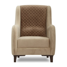 armchair HOBEL OLIVIA 1 CREAM CATALANA 3 / LIGHT BROWN CATALANA 5 (1)