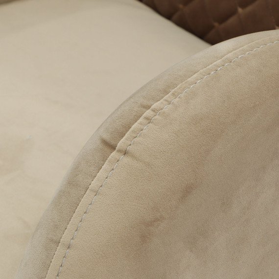 გარნიტური HOBEL OLIVIA 3+1+1 CREAM CATALANA 3 / LIGHT BROWN CATALANA 5(4)