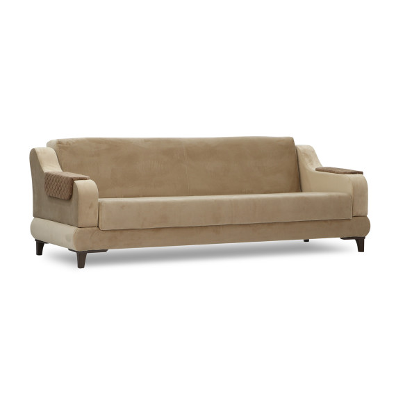 გარნიტური HOBEL OLIVIA 3+1+1 CREAM CATALANA 3 / LIGHT BROWN CATALANA 5(4)