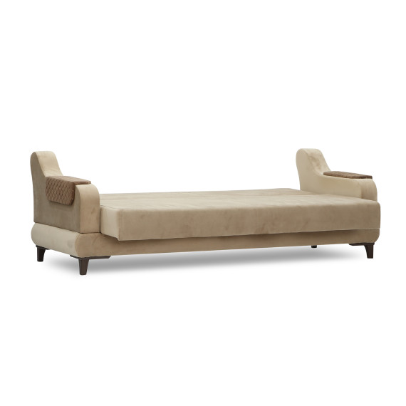 გარნიტური HOBEL OLIVIA 3+1+1 CREAM CATALANA 3 / LIGHT BROWN CATALANA 5(4)