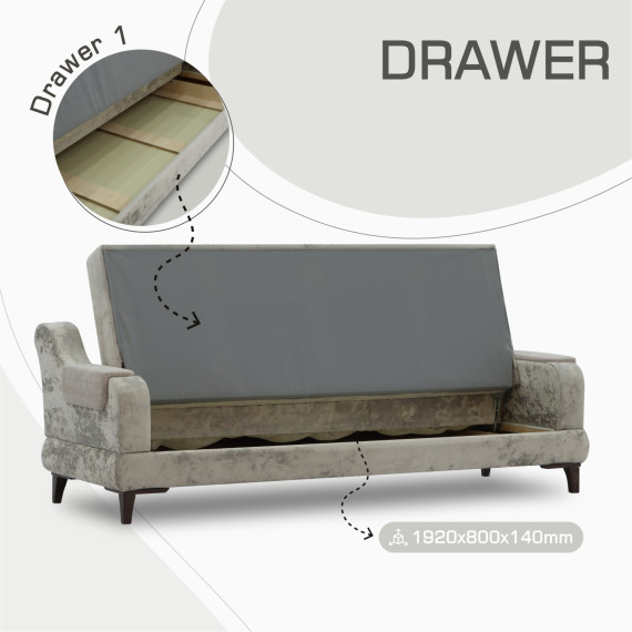 გარნიტური HOBEL OLIVIA 3+1+1 F/R CAPPUCCINO MONACO 4/ELEGANCE6 (4)