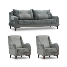 гарнитур HOBEL OLIVIA 3+1+1 F/R GREY MONACO 14/BONCUK 19 (4)