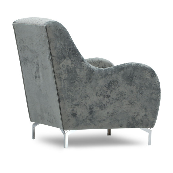 გარნიტური HOBEL OLIVIA 3+1+1 KAX 0419 METAL/GREY MONACO 14/GREY BUKLE 9 (4)