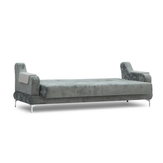 გარნიტური HOBEL OLIVIA 3+1+1 KAX 0419 METAL/GREY MONACO 14/GREY BUKLE 9 (4)