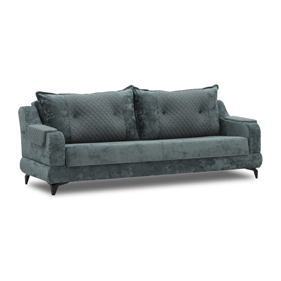 гарнитур HOBEL OLIVIA 3+1+1 L38120AB DARK GREY MONACO 15/GREY BUKLE 11 (4)