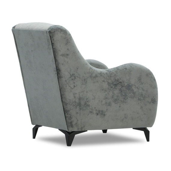 გარნიტური HOBEL OLIVIA 3+1+1 L38120/AB BLACK/GREY MONACO 14/GREY BUKLE 9 (4)
