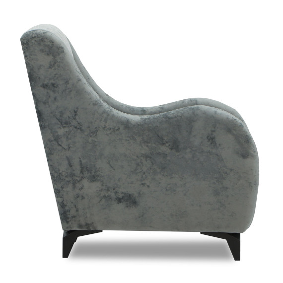 გარნიტური HOBEL OLIVIA 3+1+1 L38120/AB BLACK/GREY MONACO 14/GREY BUKLE 9 (4)