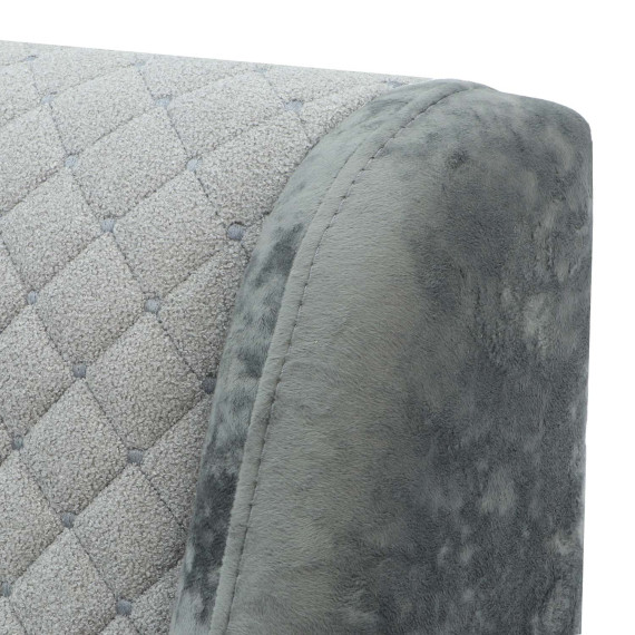 გარნიტური HOBEL OLIVIA 3+1+1 L38120/AB BLACK/GREY MONACO 14/GREY BUKLE 9 (4)