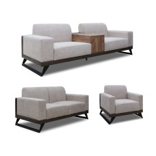 гарнитур HOBEL RIO LUXE 3+2+1 DARK CAPPUCCINO PHANTOM 13/ CREAM BONCUK 4 (3)