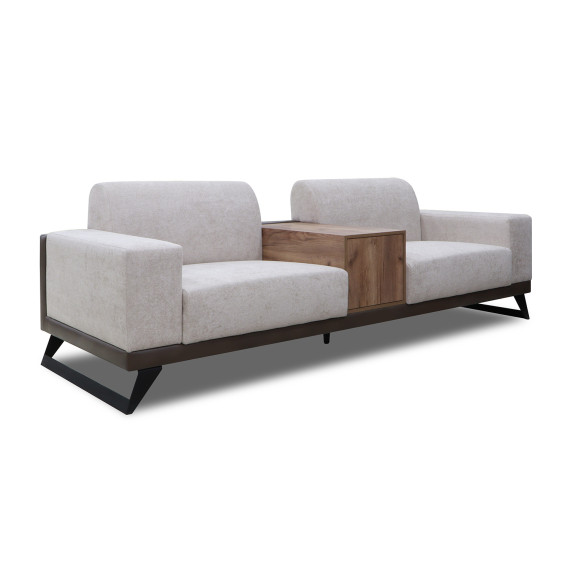 გარნიტური HOBEL RIO LUXE 3+2+1 DARK CAPPUCCINO PHANTOM 13/ CREAM BONCUK 4 (3)