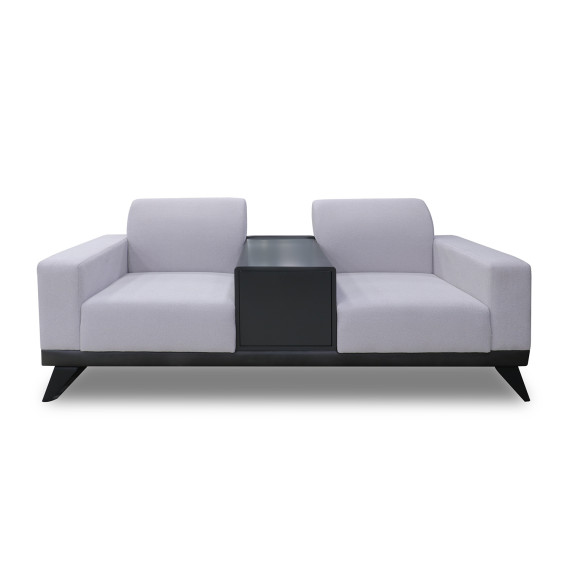 გარნიტური HOBEL RIO LUXE 3+2+1  DARK GREY PHANTOM 14/ LIGHT GREY BUKLE 8 (3)