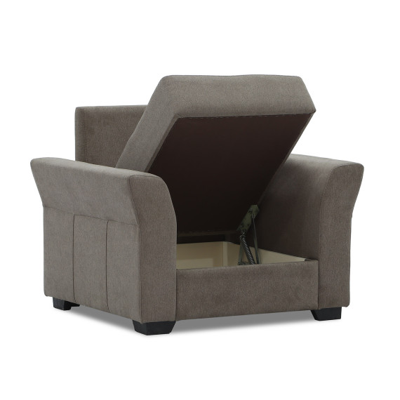 გარნიტური HOBEL TEXAS 3+1+1 BROWN SCANDI 6 (6)