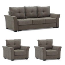 гарнитур HOBEL TEXAS 3+1+1 BROWN SCANDI 6 (6)