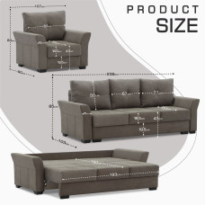 гарнитур HOBEL TEXAS 3+1+1 BROWN SCANDI 6 (6)