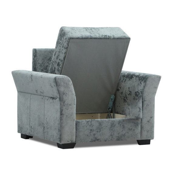 გარნიტური HOBEL TEXAS 3+1+1 D/P GREY MONACO 14 (6)