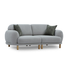 sofa HOBEL ALYASKA 2 GREY BUKLE 8/ NIAGARA GREY (2)