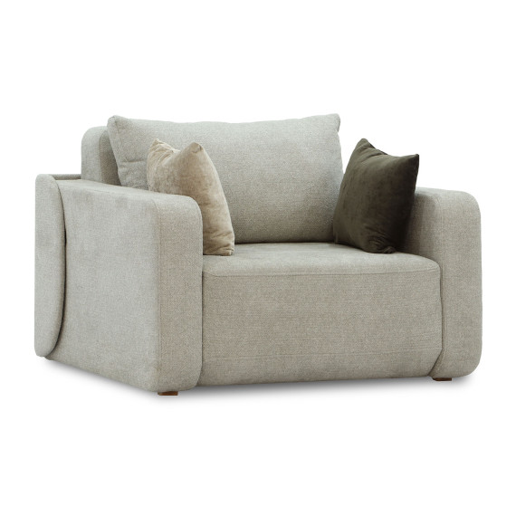 სავარძელი HOBEL AMANDA GREY AMAZON 5/ NIAGARA LIGHT GREY/ NIAGARA BROWN (4)