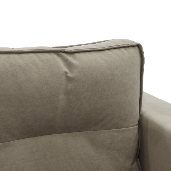 დივანი HOBEL ARMANDO 2 STR BLACK 20/ CAPPUCCINO LEONARDO 5 (1)