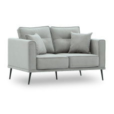 sofa HOBEL ARMANDO 2 STR BLACK 20/ GREY LEONARDO 14 (1)