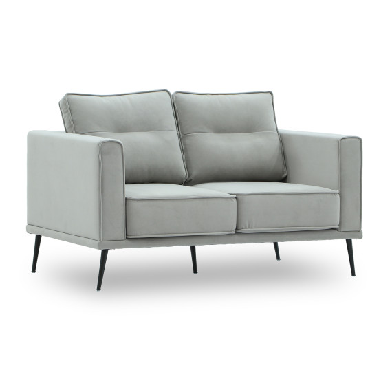 sofa HOBEL ARMANDO 2 STR BLACK 20/ GREY LEONARDO 14 (1)