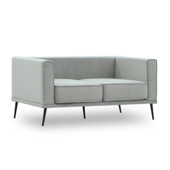 sofa HOBEL ARMANDO 2 STR BLACK 20/ GREY LEONARDO 14 (1)