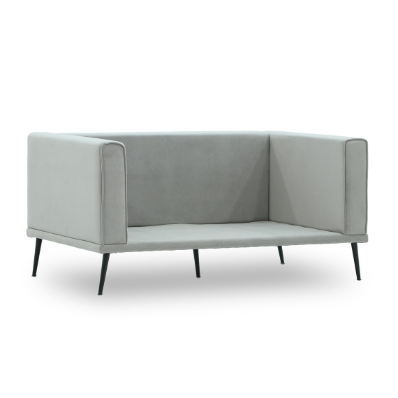 sofa HOBEL ARMANDO 2 STR BLACK 20/ GREY LEONARDO 14 (1)