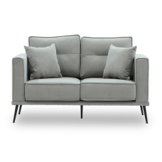 sofa HOBEL ARMANDO 2 STR BLACK 20/ GREY LEONARDO 14 (1)