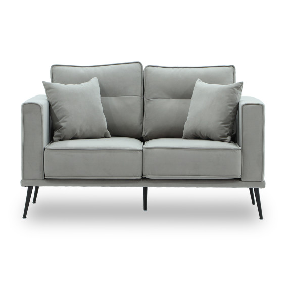 sofa HOBEL ARMANDO 2 STR BLACK 20/ GREY LEONARDO 14 (1)