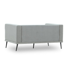 sofa HOBEL ARMANDO 2 STR BLACK 20/ GREY LEONARDO 14 (1)