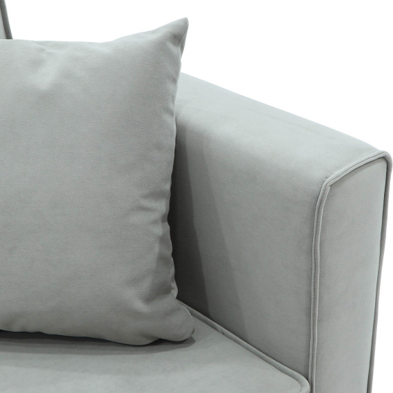 sofa HOBEL ARMANDO 2 STR BLACK 20/ GREY LEONARDO 14 (1)