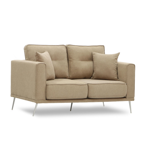 დივანი HOBEL ARMANDO 2 STR CHROM 18SM/BEIGE SCANDI 4 (1)