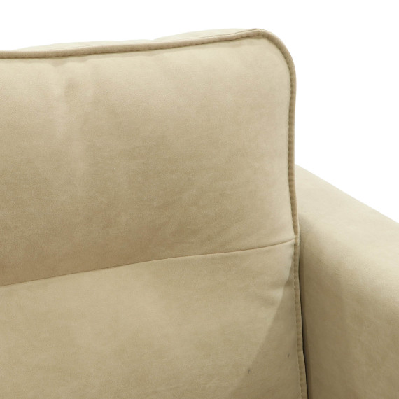 დივანი HOBEL ARMANDO 2 STR CHROM 20SM/CREAM LEONARDO 3 (1)