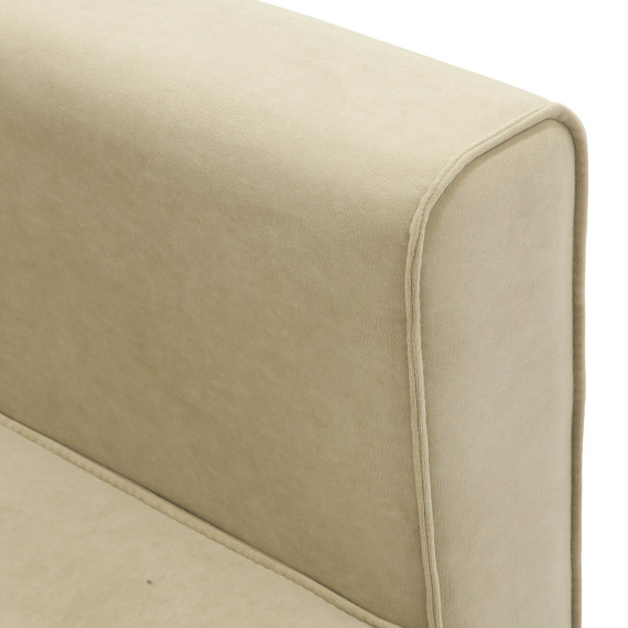 დივანი HOBEL ARMANDO 2 STR CHROM 20SM/CREAM LEONARDO 3 (1)