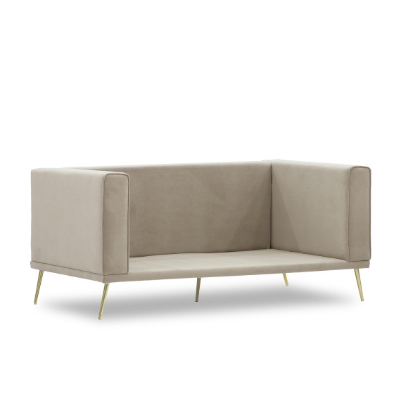 დივანი HOBEL ARMANDO 2 STR GOLD 20SM/CAPPUCCINO LEONARDO 4 (1)