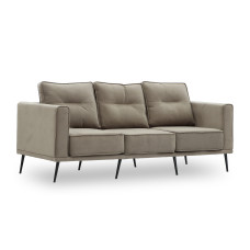 sofa HOBEL ARMANDO 3 STR BLACK 20/ CAPPUCCINO LEONARDO 5 (1)