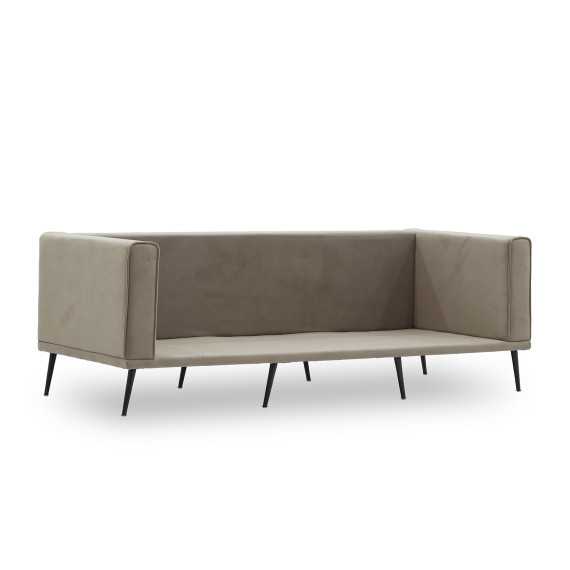 sofa HOBEL ARMANDO 3 STR BLACK 20/ CAPPUCCINO LEONARDO 5 (1)