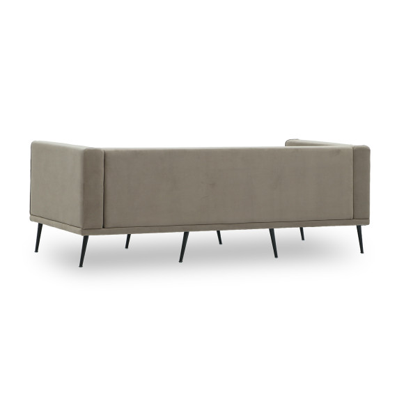 sofa HOBEL ARMANDO 3 STR BLACK 20/ CAPPUCCINO LEONARDO 5 (1)